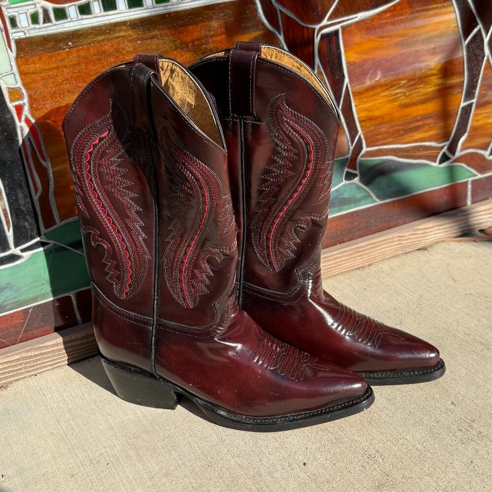 Never Worn Vintage Rancho Viejo Men's Western Cowboy Boots 7 1/2 Women's 9